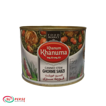 کنسرو قورمه سبزی خانوم خانوما - 440 گرم