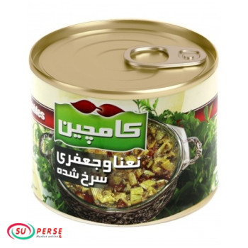 کنسرو نعناع و جعفری سرخ شده کامچین
